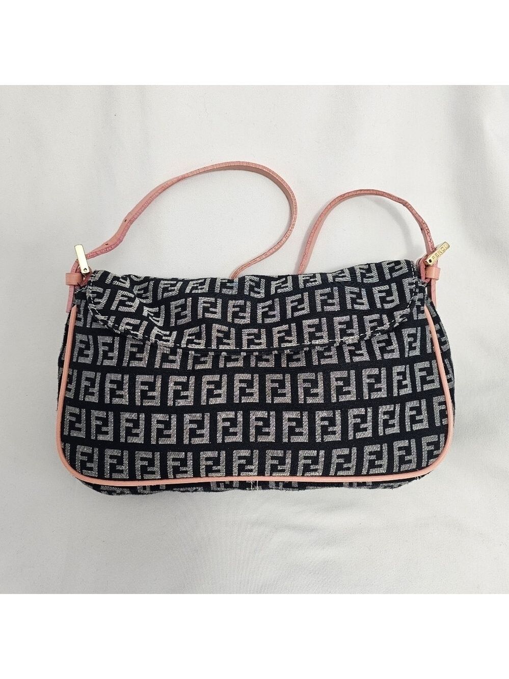 Fendi Zucca Baguette Shoulder Bag Vintage Monogram